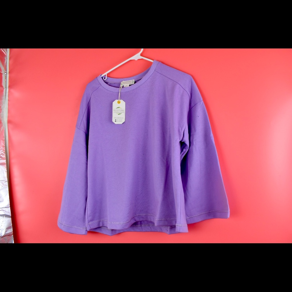 LoveRiche purple lavender sweater NWT